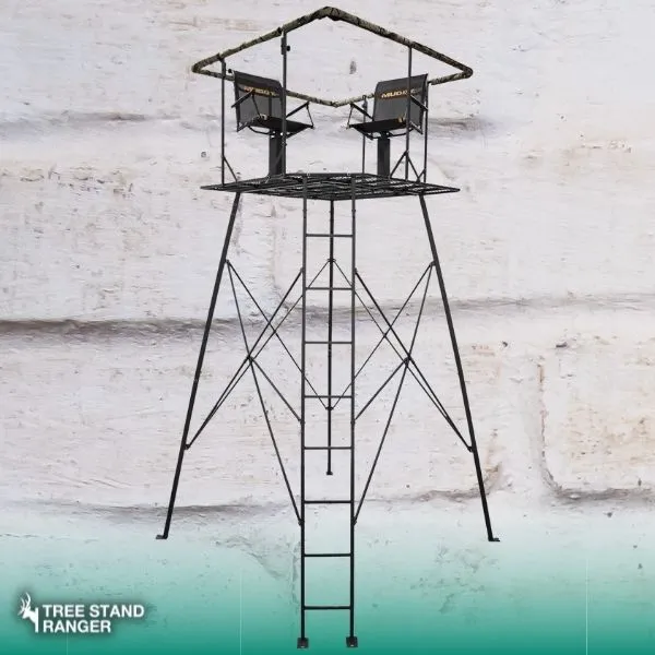 Muddy MQP1600 12 ft QuadPod Best Hunting Tower For 2 Men
